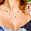 Colar de Girassol com Embalagem Premium para Presente