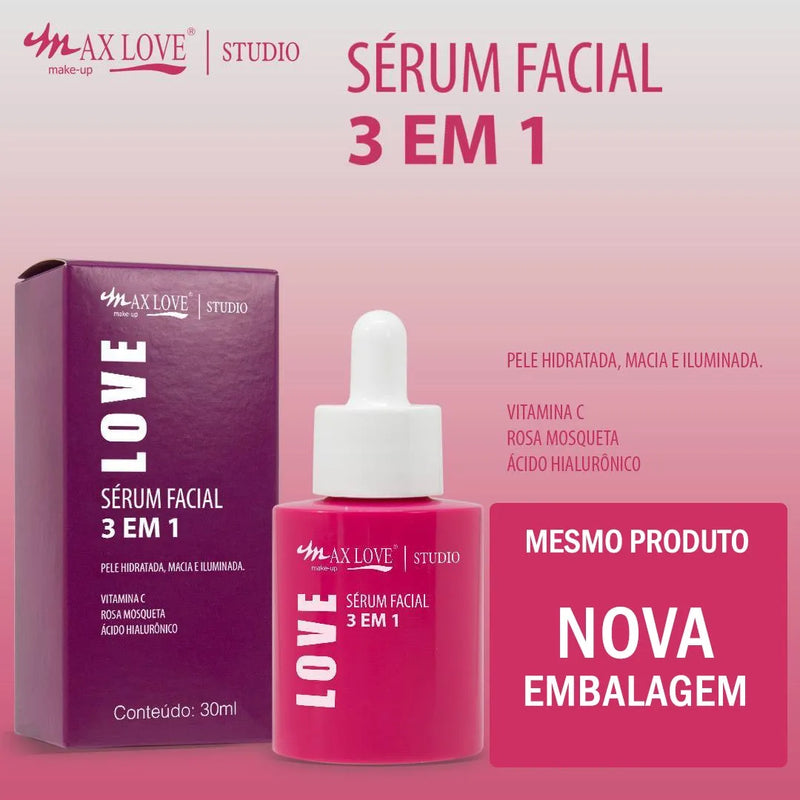 Sérum Facial 3 em 1 Max Love