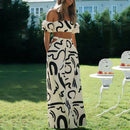 Conjunto Feminino Elegante 2 Peças – Top + Saia Longa