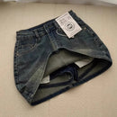 Saia Jeans Feminina Retrô Cintura Alta – Modela e Valoriza