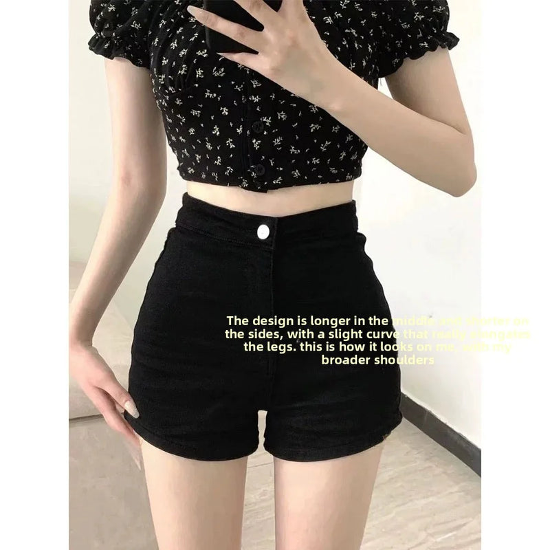 Saia Jeans Feminina Retrô Cintura Alta – Modela e Valoriza