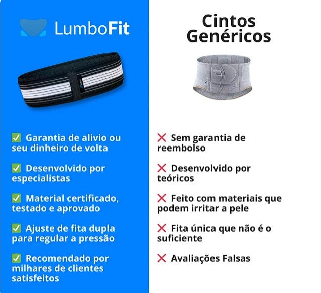 Cinto para dor nas costas - Lumbofit